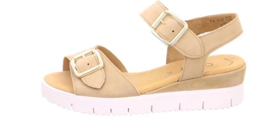 Gabor 24.770-14 Samtchevreau Caramel-sandalen voetbed- sandalen - Foto 2