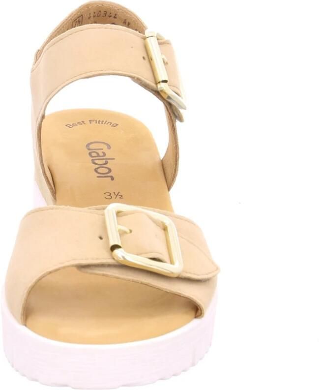 Gabor 24.770-14 Samtchevreau Caramel-sandalen voetbed- sandalen - Foto 3