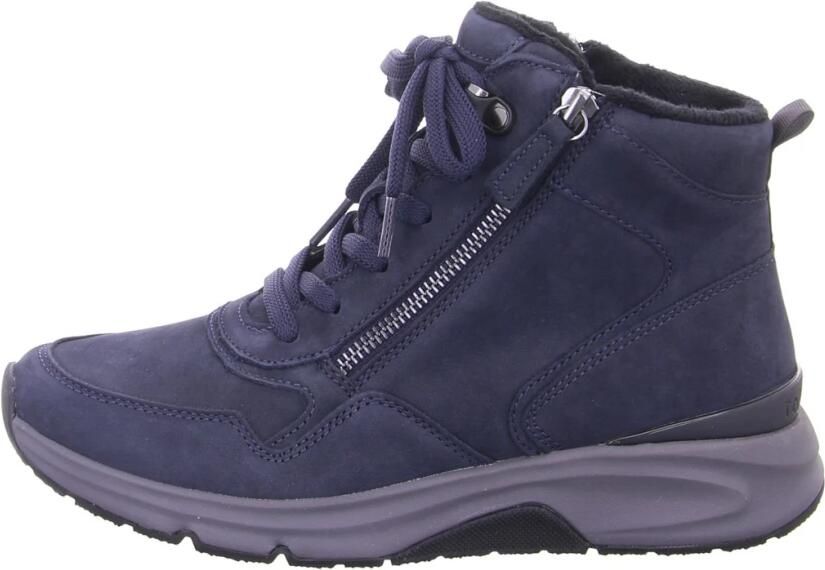 Gabor Rollingsoft Sneakers met sleehak plateau veterschoenen kofmort schoen met uitneembaar voetbed - Foto 2