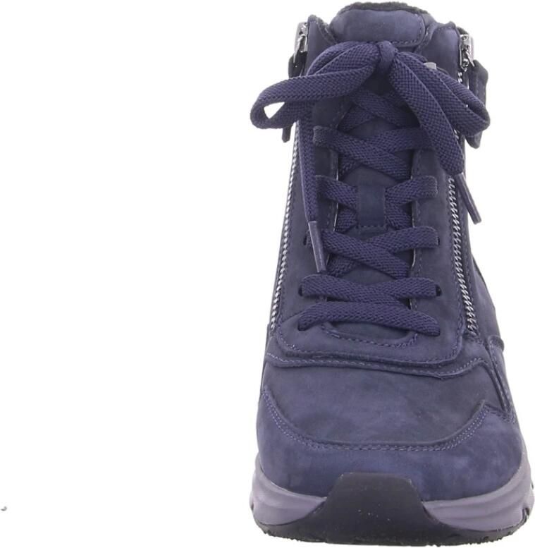 Gabor Rollingsoft Sneakers met sleehak plateau veterschoenen kofmort schoen met uitneembaar voetbed - Foto 3