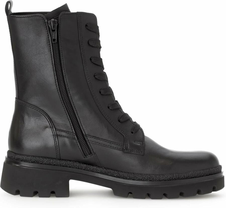 Gabor Elegante Leren Enkellaars Zwart Black Dames - Foto 3
