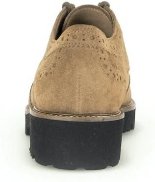 Gabor Cognac Velvet Derby Schoenen Brown Dames - Foto 5