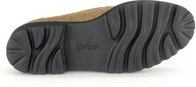Gabor Cognac Velvet Derby Schoenen Brown Dames - Foto 3
