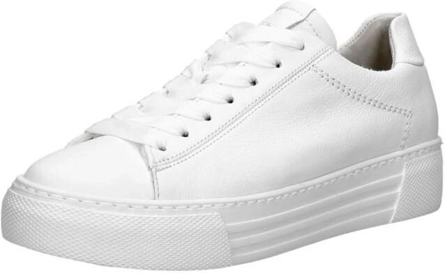 GABOR Lage Sneakers Dames 460.1 Maat: 39 Materiaal: Leer Kleur: Wit - Foto 9