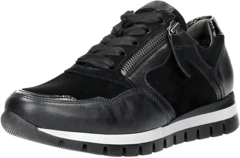 Gabor Comfortabele suède sneakers met uitneembare binnenzool en brede pasvorm Black Heren - Foto 5