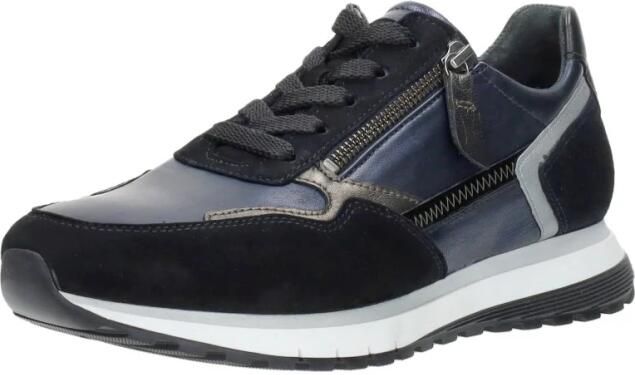 GABOR Lage Sneakers Dames 438 Maat: 37 Materiaal: Leer Kleur: Blauw - Foto 7