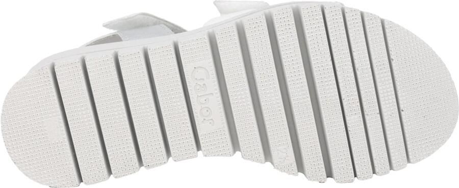 Gabor Zilveren Sandaal Drievoudige Klittenbandsluiting - Foto 2