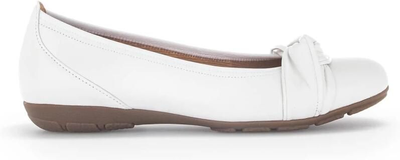 Gabor Witte Leren Ballerina's White Dames - Foto 3