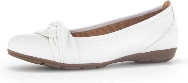 Gabor Witte Leren Ballerina's White Dames - Foto 4