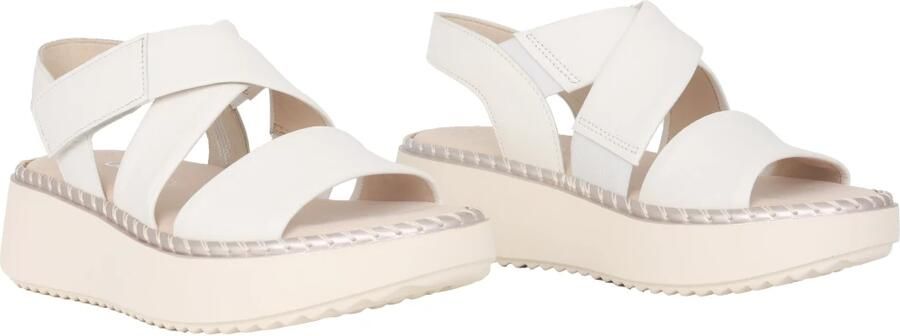 Gabor Witte Leren Dames Sandaal Licht Comfortabel