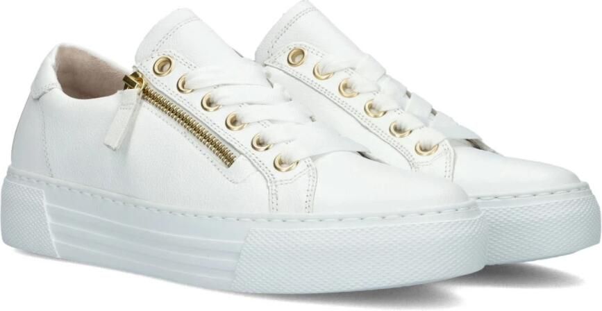 Gabor Witte Gouden Sneakers van geperst leer Multicolor Dames - Foto 2