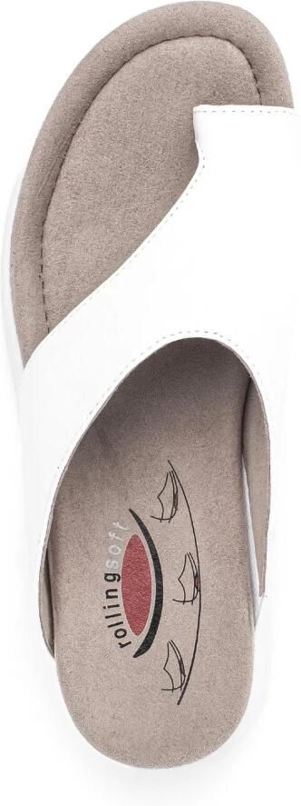 Gabor rollingsoft sensitive 66.812.60 dames rollende wandelsandaal wit
