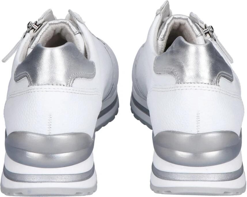 Gabor Sneakers met sleehak Turijn met zilverkleurige details vrijetijdsschoen lage schoen veterschoen - Foto 5