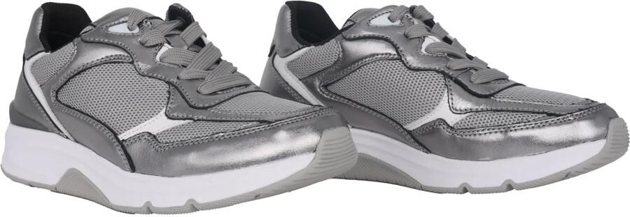 Gabor Zilveren Rollende Sneaker voor Vrouwen