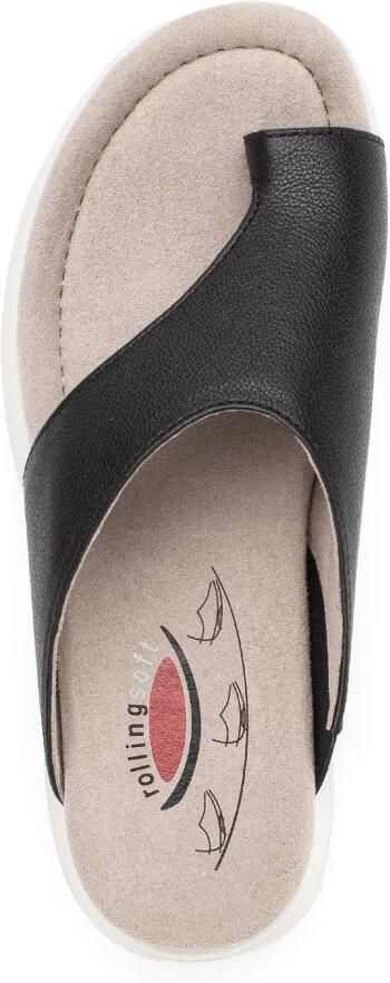 Gabor rollingsoft sensitive 66.812.67 dames rollende wandelsandaal zwart