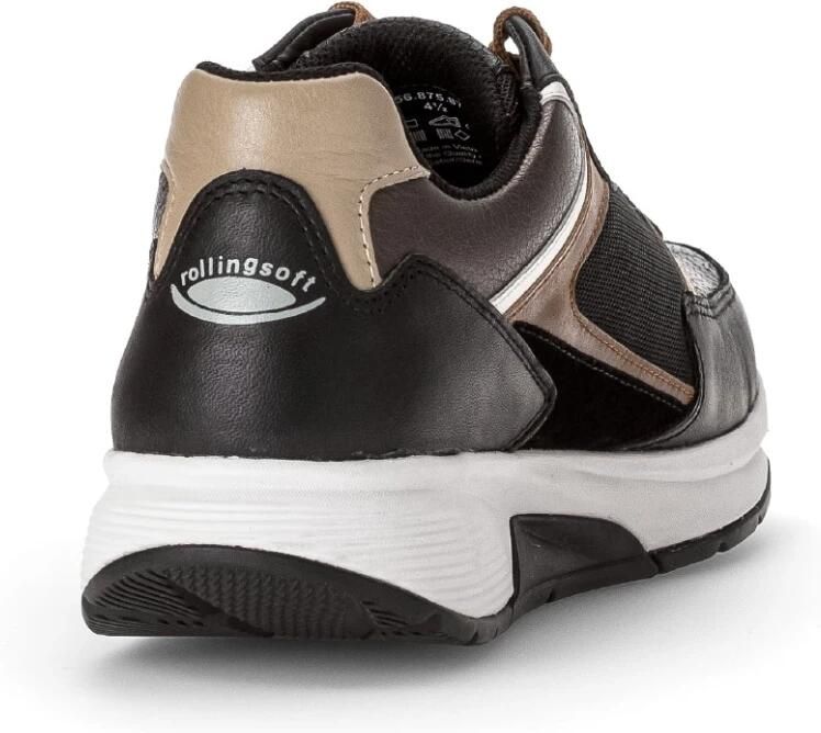 Gabor rollingsoft sensitive 56.875.87 dames rollende wandelsneaker Zwart - Foto 3