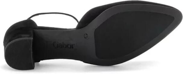 Gabor Zwarte suède pumps met blokhak - Foto 5