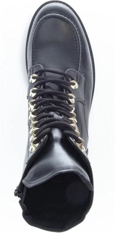 Gabor Veterboots Dames Laarzen Damesschoenen Leer 92.723.57 Zwart Maat - Foto 4