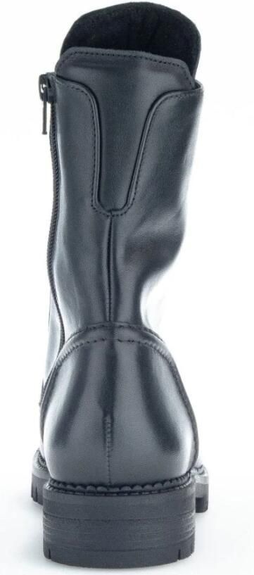 Gabor Veterboots Dames Laarzen Damesschoenen Leer 92.723.57 Zwart Maat - Foto 5