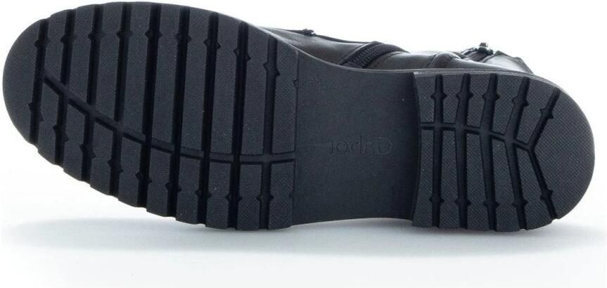 Gabor Veterboots Dames Laarzen Damesschoenen Leer 92.723.57 Zwart Maat - Foto 3