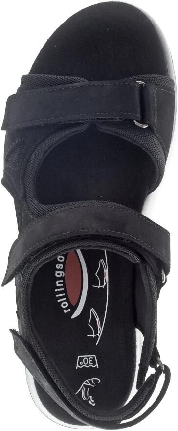 Gabor rollingsoft sensitive 66.889.47 dames rollende wandelsandaal zwart