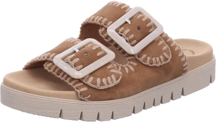 Gabor Slippers plateau comfortabele schoen zomerschoen met praktische klittenbandsluitingen - Foto 6