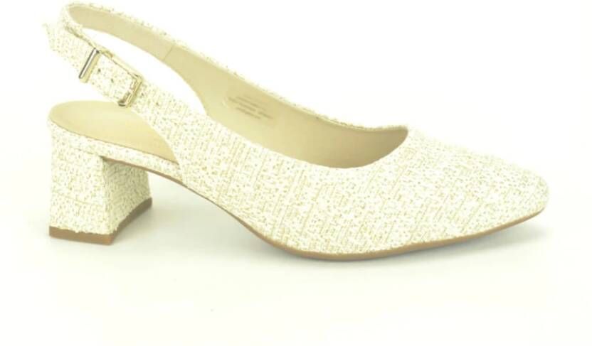 Gabor Gedrukte Goud Beige Stijlvolle Schoenen Yellow Dames