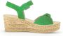 Gabor Groene Velours Sandalen Comfortabel Stijlvol Green Dames - Thumbnail 4