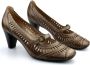Gabor Geperforeerde zomer pump in taupe Gray Dames - Thumbnail 1