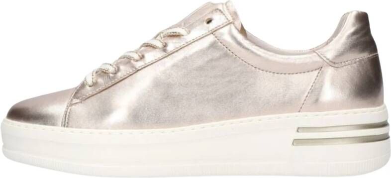 Gabor Gouden Lage Sneakers Yellow Dames