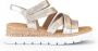 Gabor Gouden Leren Sandalen Stijlvol Platform Beige Dames - Thumbnail 3