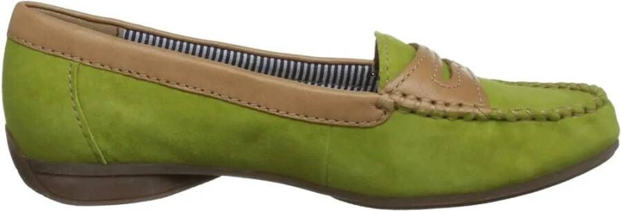 Gabor Groene Suède Leren Mocassins Green Dames