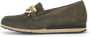 Gabor Groene Suède Loafers - Thumbnail 1