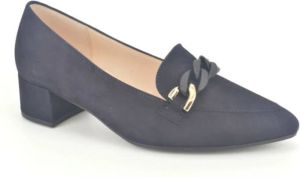 Gabor DBlauw daim Moccassin +tip 3cm Blauw Dames