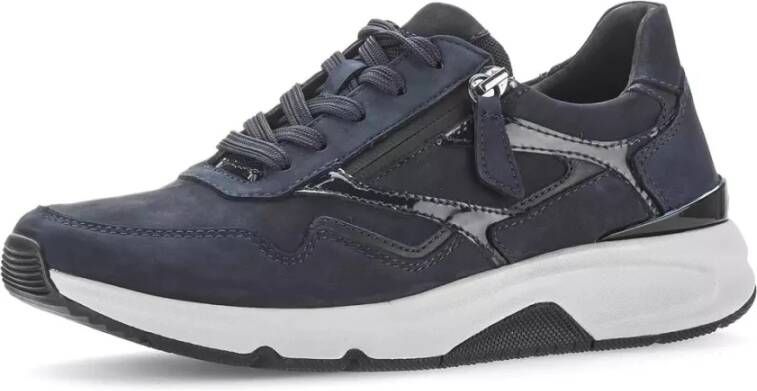 Gabor 96.896 36.896.46 Blauwe sneaker met rits - Foto 4