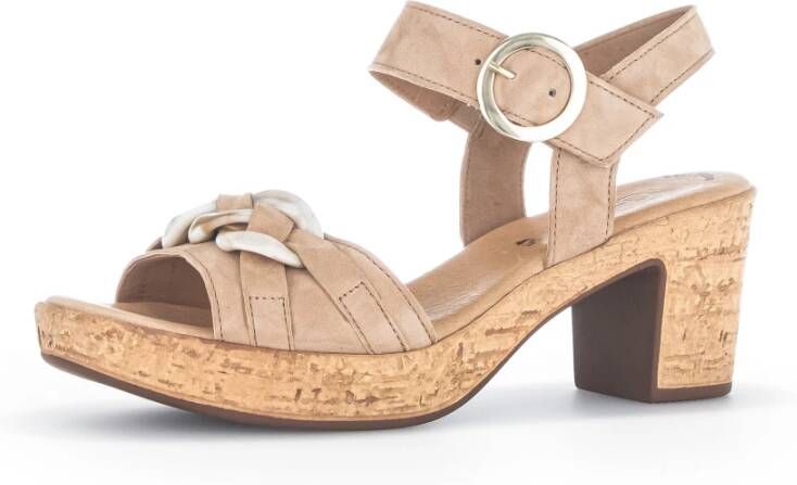 Gabor Hoge hiel sandalen Beige Dames