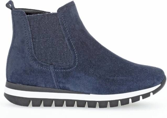 Gabor Hoge topmanden in marine fluweel Blue Dames