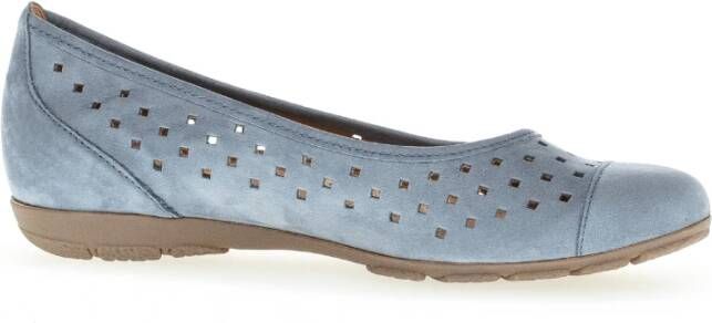 Gabor -Dames blauw licht ballerina's & mocassins