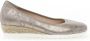 Gabor Iridescent suede wedge ballerinas Gray Dames - Thumbnail 2
