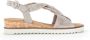Gabor Leren Dames Sandaal met Lichtgewicht Zool Beige Dames - Thumbnail 3