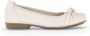 Gabor Ivoor Leren Klassieke Comfortabele Ballerina's Beige Dames - Thumbnail 1