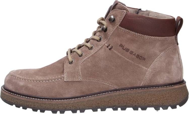 Pius Gabor Veterschoenen enkellaarsjes comfortschoen met contrastnaden g-wijdte