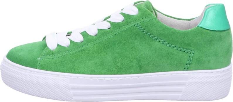 Gabor Plateausneakers Florence met subtiele contrastafwerking vrijetijdsschoen halfhoge schoen veterschoen