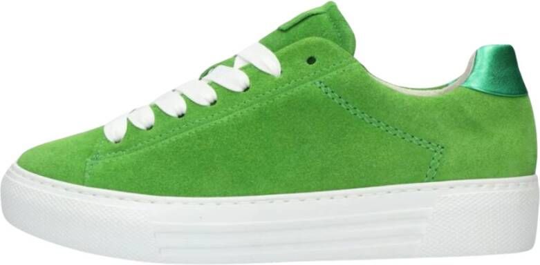 Gabor Lage Dames Sneakers Groen Green Dames