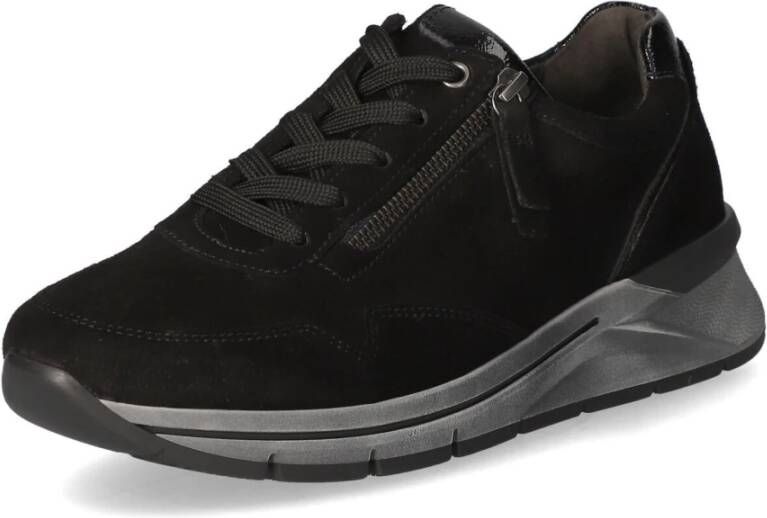 Gabor Zwarte Suède Sneakers voor Dames Black Heren - Foto 4