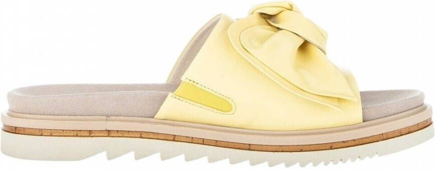 Gabor lemon casual open slippers Geel Dames