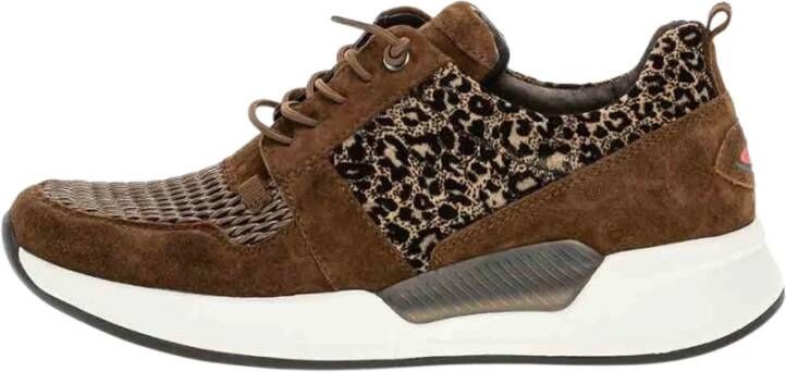 Gabor rollingsoft sensitive 96.955.81 dames rollende wandelsneaker bruin - Foto 2