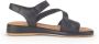 Gabor Zwarte Leren Sandalen Modern Comfortabel Black Dames - Thumbnail 7