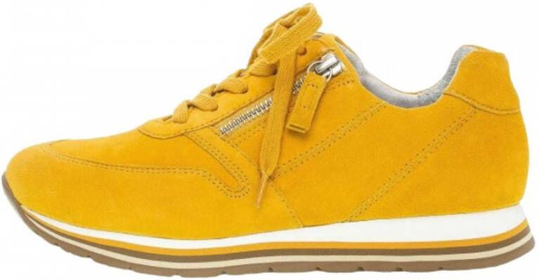 Gabor Low Top Sneakers Geel Dames - Schoenen.nl
