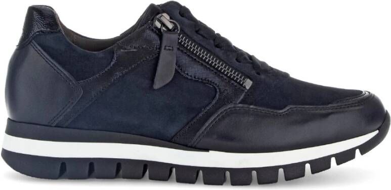 Gabor Marine manden in lederen combinatie Blue Dames
